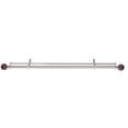 thumbnail image 2 of Linen Avenue Brown Marble Double Window Curtain Rod Set, 66 to 120-inch, Polished Nickel, 2 of 4