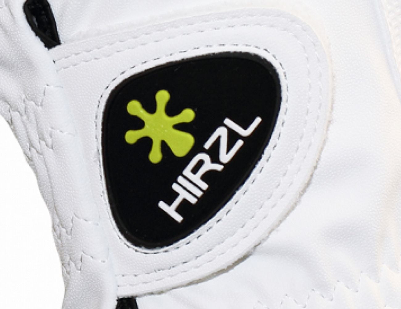 HIRZL Men's Golf Gloves - Trust Hybrid, Leather, Grippp Technology, White/Black