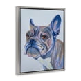 thumbnail image 2 of Bulldog Watercolor Portrait Gray Floating Frame Canvas Art, 25 x 31, Made In USA, 2 of 8