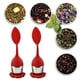 thumbnail image 4 of 2 piezas de colador de té para té suelto, dispositivo de remojo de té hecho de acero inoxidable y silicona, colador de bolas de té, filtro de dispositivo de remojo de té, con mango de silicona,, 4 of 5