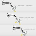 thumbnail image 3 of Shower Head Diverter Valve, G1/2" Shower Arm Diverter 3-Way Universal Solid Brass Shower Diverter Valve for Hand Shower Head and Fixed Spray Head., 3 of 7