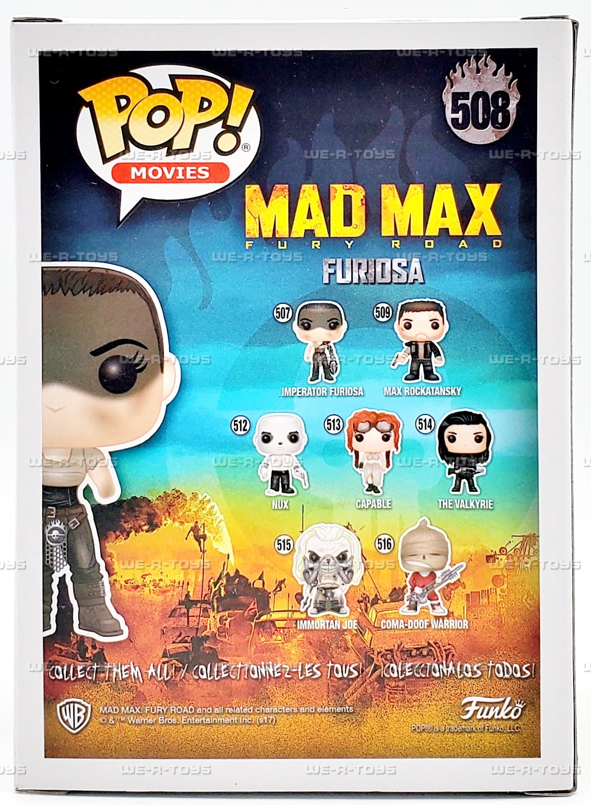 Funko POP Movies Mad Max Fury Road Furiosa 508 Vinyl Figure