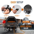 thumbnail image 4 of GenTent XL Open Frame Running Cover – Universal Kit for Extra Large Portable Generators - Flame Retardant, Waterproof Vinyl (Extreme - Black) Generator Tent, 4 of 7