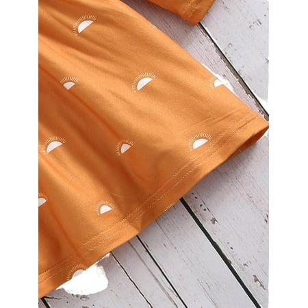 

Casual Graphic Round Neck A Line Long Sleeve Ginger Baby Dresses (Baby s)