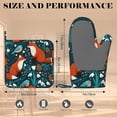 thumbnail image 3 of Oven Mitt and Pot Holder with Silicone Heat Resistant Kitchen for Cooking BBQ Baking Grilling Cooking Protection, 3 of 10