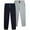 Light Grey Heather/Navy, variant on Lee Boys' Sweatpants - 2 Pack Basic Cozy Active Fleece Jogger Pants with Pockets (4-20)