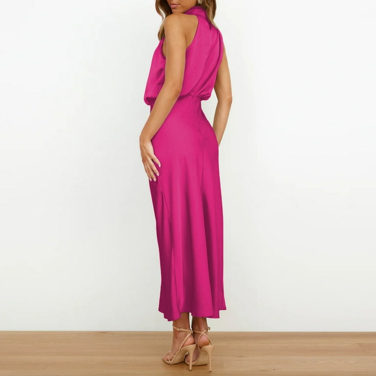 Ladies Dresses Neon Pink Zip Dress Neon Bodycon Mini Dress