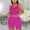 Hot Pink, variant on Dxzfnsa Women's Two-piece Suits Women Fashion Silm Fit Solid Color Sets U-Neck Sleeveless Tanks And Elastic Shorts Lightweight Casual Yoga Sports Sets