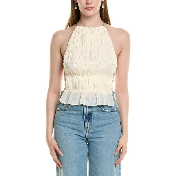 ESTELLINA womens Top, s, White