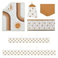 thumbnail image 2 of Sweet Jojo Designs Boho Sun Orange White Beige Crib Bedding + BreathableBaby Breathable Mesh Liner Pad, 2 of 6