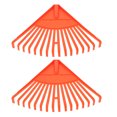 thumbnail image 1 of Shisuyan 2Pcs Plastic Gardening Shrub Rake Sanitation Leaf Rake Cleaning Leaf Rake for Lawns Clean, 1 of 9