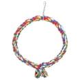 thumbnail image 2 of Bird Swing Perch Stand,Bird Cotton Rope Ring Bird Perch Stand Bird Colorful Swing Ring Tailored for Perfection, 2 of 14