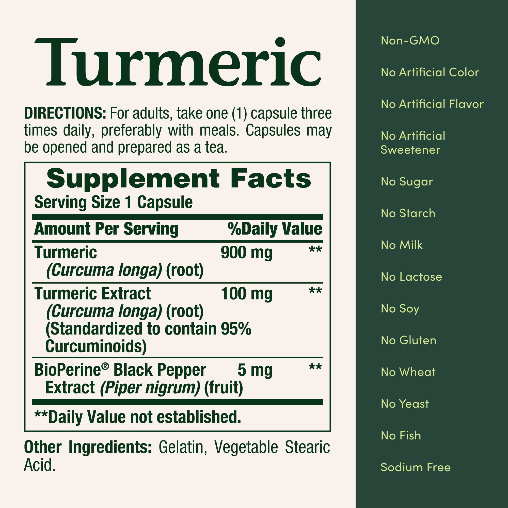 (3 pack) Nature's Bounty Turmeric Curcumin 1000mg Capsules with Black Pepper Extract, Joint Health Antioxidant Support, 60 Count