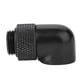 thumbnail image 3 of 90 Degree Angle Rotary Elbow Connector G1/4 Thread For Pc Water Cooling Black, 3 of 5