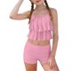 thumbnail image 4 of Niñas Trajes de Baño de Dos Piezas Tamaño 10-12 Verano Weiyi Impresión Traje de Baño de Playa con Estampados Florales Set de Dos Piezas Shorts, 4 of 9