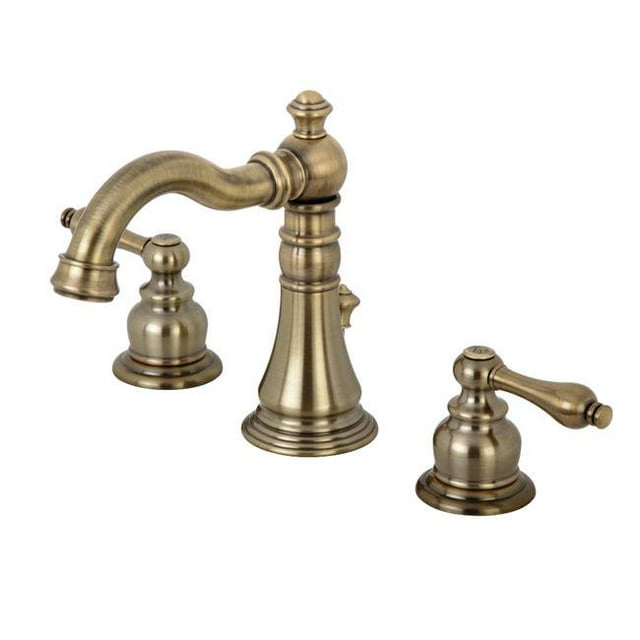 Fauceture FSC19733AL English Classic Widespread Bathroom Faucet, Antique Brass