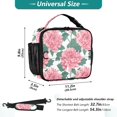 thumbnail image 2 of ALAZA Pink Chrysanthemum Flower Lunch Box Insulated Lunch Bag Cooler Tote with Shoulder Strap, 2 of 7