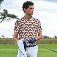 thumbnail image 3 of Sikiie A Rooster With Chickens Print Men's Short-sleeved POLO Shirts, Button-down Shirts and T-shirts are Suitable for Vacation, Leisure and Business-XX-Large, 3 of 6