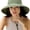 Green, variant on Sun Hats for Women Gardening Hat Wide Brim Ponytail Beach Sun Protection Breathable Cotton Summer Hat with Fold-Up Brim (Beige)