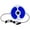 Blue, variant on Waist Ab Trimmer, Twist Waist Disc Board with Pulling Rope and Massaging Magnets, Fitness Twisting Disks for Exercise Abdomen Waist Arms Hips and Thighs