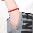 thumbnail image 3 of Pulseras ajustables Minnieouse Budista de cuerda de la suerte color Rojo, 3 of 6