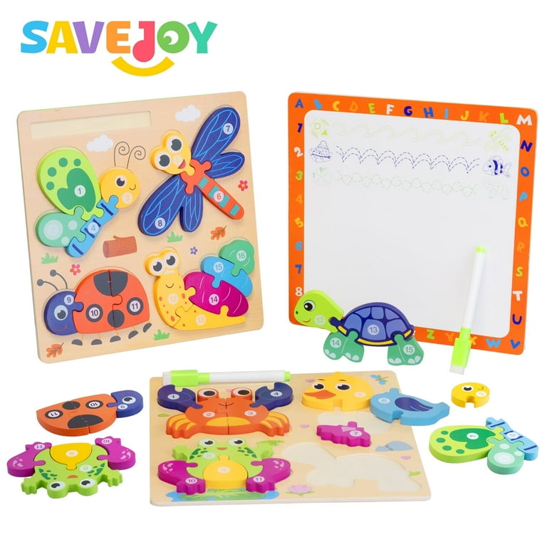 格安ブイズ2枚セット Melissa and Doug Fresh Start Wood Chunky Puzzles. 2 to Choose From