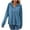 Blue, variant on Scyoekwg Womens Tops Button Lapel Tunic Shirts Lightweight Loose Tshirt Long Sleeve Solid Color Tops for Women Trendy Dressy Casual Blouses (Army Green,XL)