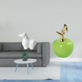 thumbnail image 2 of Figura De Porcelana De Caballo, Estatua Decorativa De Animal, Adorno De Mesa, Obra De Arte De Cerámica Con Forma De Fruta Para Sala De Estar, Oficina, Armario, Chimenea, Cafetería, Estudio,, 2 of 8