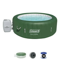 Coleman SaluSpa 6 Person Round Portable Inflatable Outdoor Hot Tub Spa
