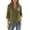 Army Green, variant on Women's Casual 3/4 Sleeve Blouse - Button Down Tunic Top for Women, Loose Fit Shirt with Spread Collar, Versatile Layering for All Seasons,Black 2XL