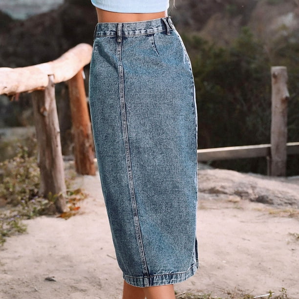 Holiday 2025 denim skirt