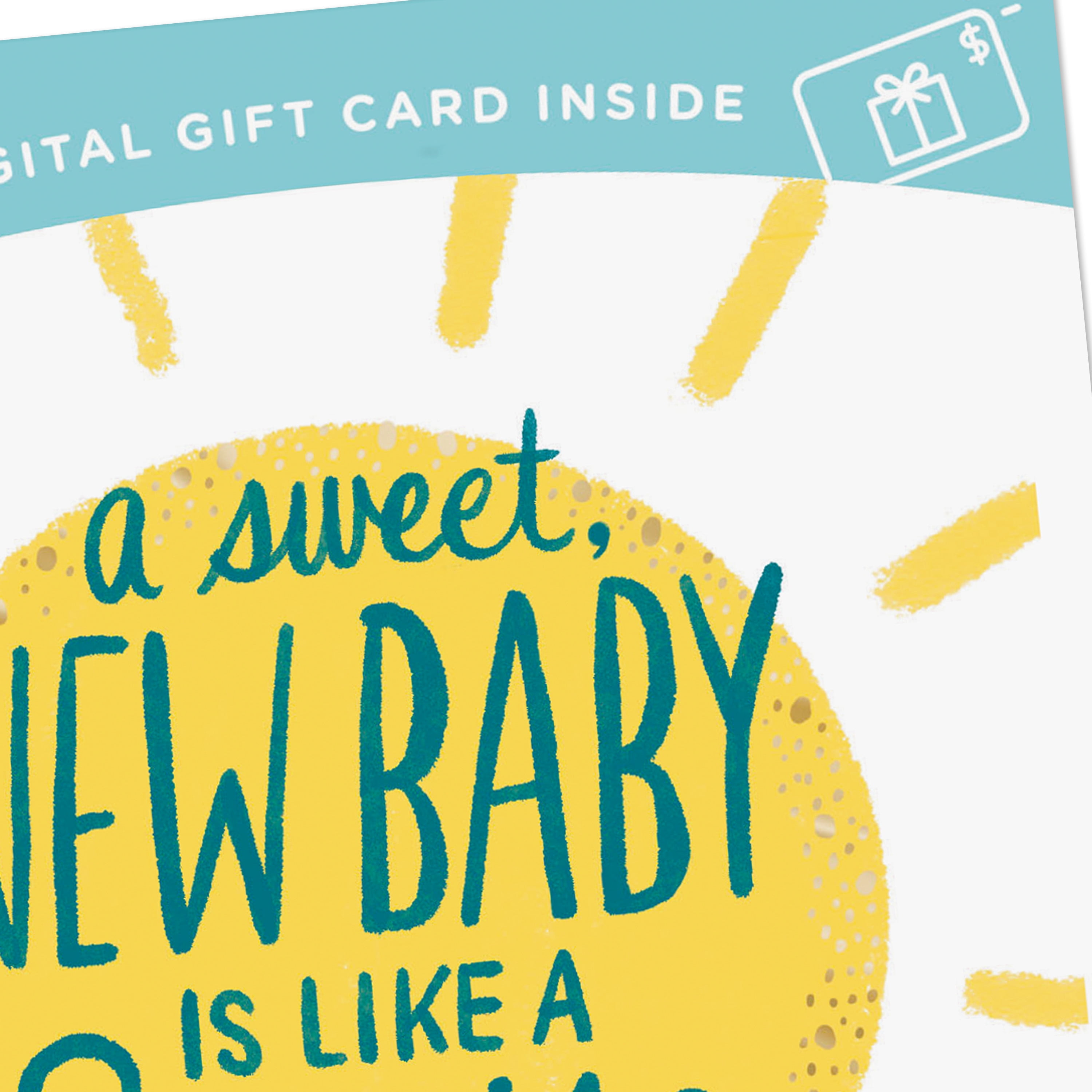 Hallmark Gift Card Greeting Baby Card, Baby Boy, Baby Girl (Enjoy The Sunshine Coming Your Way)