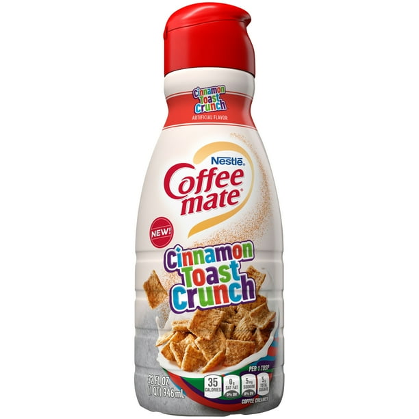 Download Nestle Coffee mate Cinnamon Toast Crunch Liquid Coffee Creamer 32 fl oz. - Walmart.com - Walmart.com