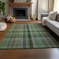 thumbnail image 6 of Addison Rugs Mayfield Washable Transitional Plaid Green Rectangle Rug, 8' x 10', 6 of 6