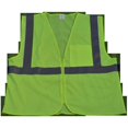 thumbnail image 1 of LVM2-CB0-2X-3X Safety Vest Ansi Class 2 Lime Mesh Zipper Closure 1 Chest Pocket, 2X & 3X, 1 of 1