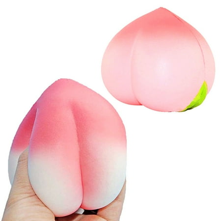 Child Sweet - 10CM Peach Squishy Slow Rising Jumbo Cute Sweet Cream Scented Bread Cake Kids Toy Xmas Gift
