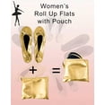 thumbnail image 2 of GUDGUDEE Women's Ballet Flat Shoes Foldable Portable Travel Roll Up Slippe, 2 of 6
