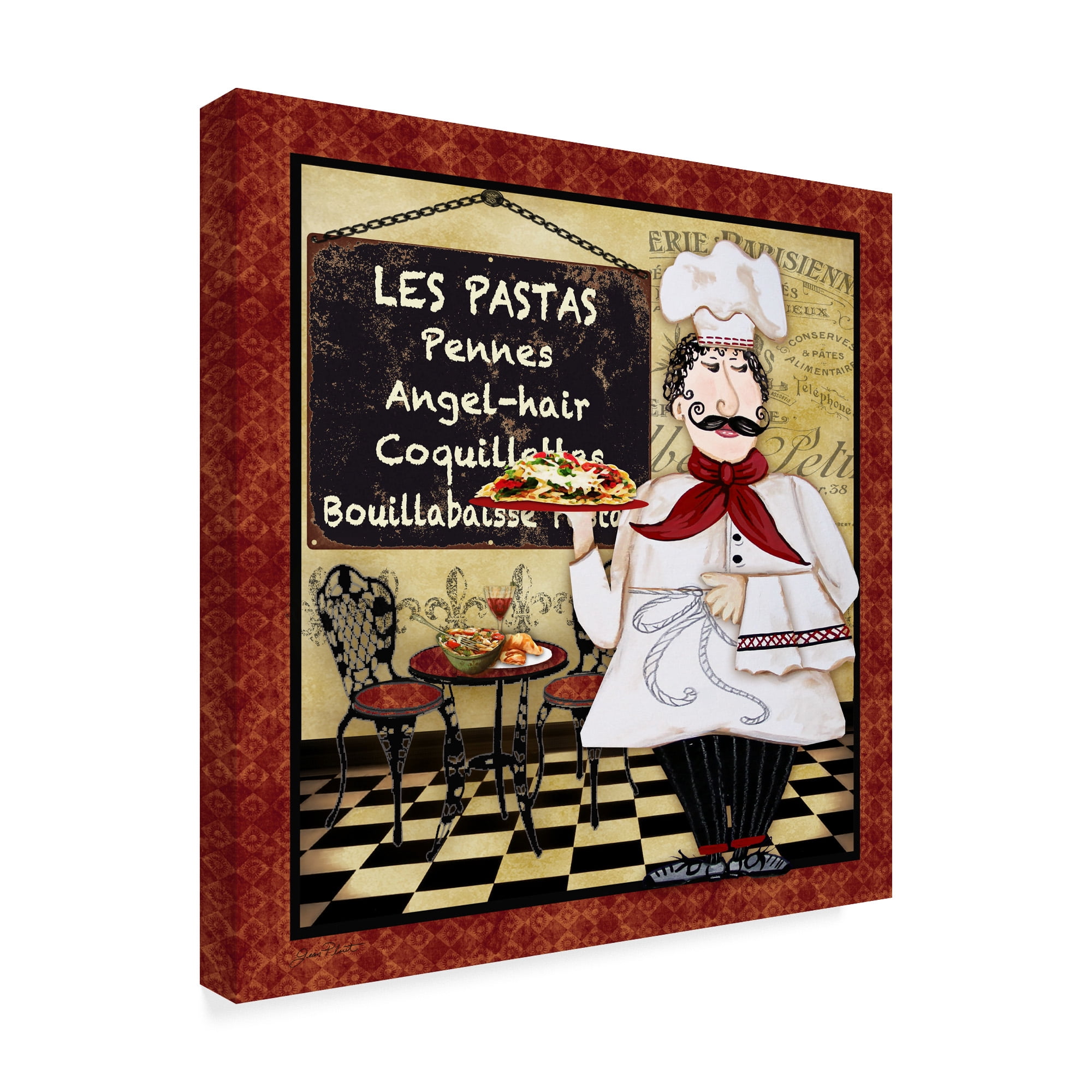 Trademark Fine Art 'Bistro Chef 4' Canvas Art by Jean Plout