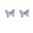 thumbnail image 1 of PVCS Dames Mode Créative Multicolore Diamant Papillon Boucles d'Oreilles, 1 of 4