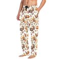 thumbnail image 6 of Thanksgiving Chicken Mens Pajama Pants Cotton Elastic Waistband Lounge Sleep Pajama Bottoms Pj with Pocket, 6 of 7
