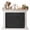 Black, variant on Vintage Cream Magnetic Fireplace Cover, Fireplace Draft Blocker, Farmhouse Retro Beige Solid Color Fireplaces Blanket for Heat Loss/Cold Air, Fireplaces Draft Stopper Cover for Inside 36"x27"