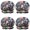Shiba Inu and, variant on Shower Caps,Dogs with Sunflowers Waterproof Shower Cap for Women 4 Pieces,Double Reusable Hair Cover for Shower PEVA Elastic Stretch Hem