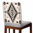 thumbnail image 2 of Boho Black Brown Chair Back Covers, Removable Chair Covers for Dining Chairs Set of 6, Washable Chairs Slipcovers Back Seat Protector for Wedding Party 19"x20", 2 of 9
