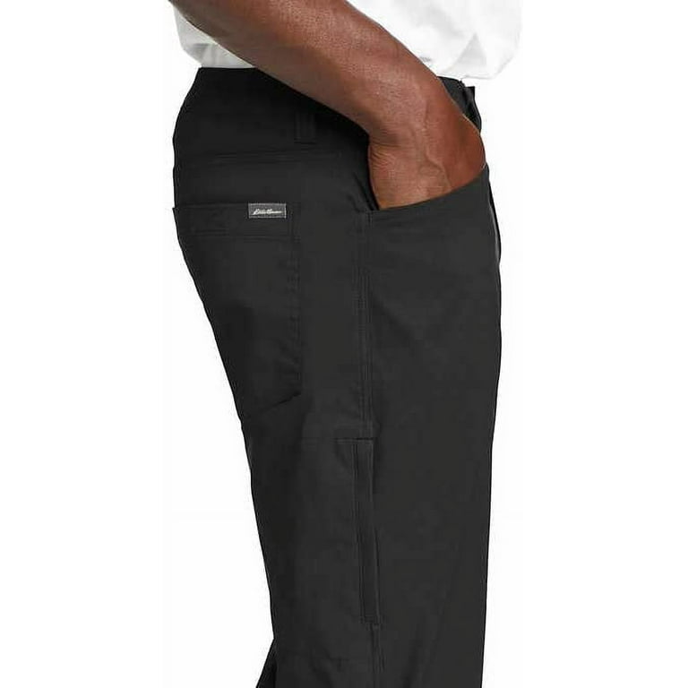 Eddie Bauer Men's Water-Repellent UPF 50+ Stretch Tech Pant (Black,34x30) 