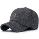 thumbnail image 1 of New Men Warm Thick Baseball Caps Male Autumn Winter Sport Visors Snapback Earflaps Dad Cap Hat For Men55-60cm He Qiyong unisex, 1 of 2