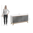 thumbnail image 4 of Aparador Bufetero Kappesberg 156cm 4 Puertas Blanco/Gris, 4 of 11