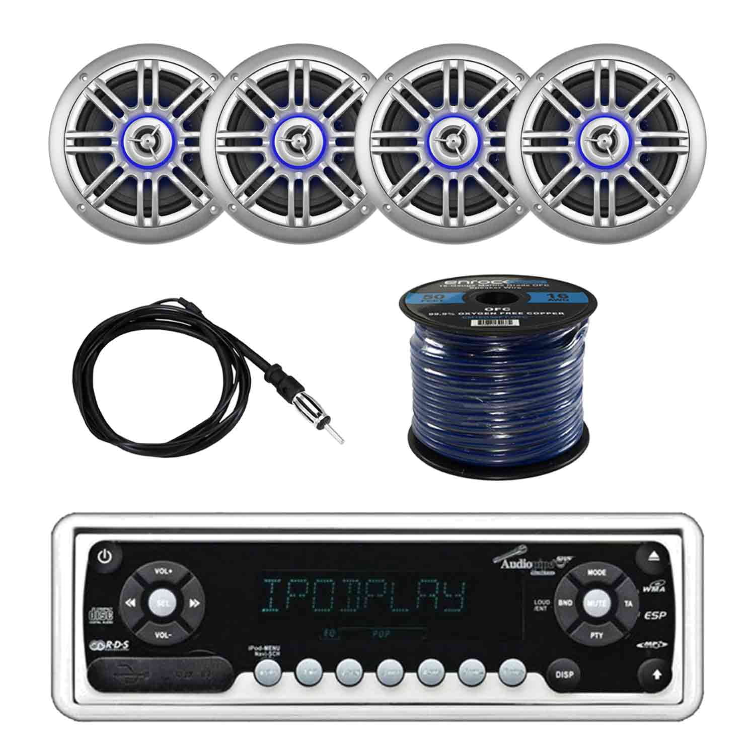 marine stereo systems walmart