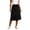 Z152-Black, variant on Womens Skirts Summer Midi Flared Ruffle Color Block Lightweight Women's Flowy Handkerchief Hemline Midi Skirt