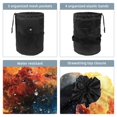 thumbnail image 3 of PhooArto Large Barrel Drawstring Makeup Bag, Colorful Galaxy Travel Cosmetic Bag Portable Make Up Organizer Bag, 3 of 6