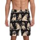 thumbnail image 1 of Balery French Bulldog Pantalones cortos de pijama de punto de algodón para hombre con cinturilla y bolsillos-3X-Large, 1 of 6